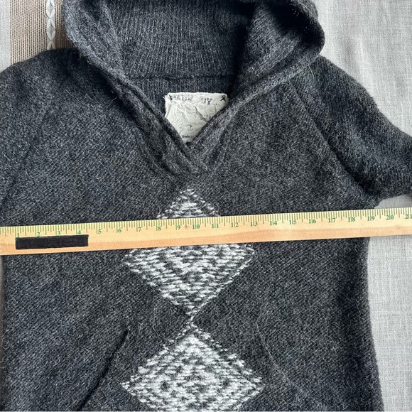 Andean Artisan Hand Made Hoodie L Alpaca Wool - Picture 5 of 12
